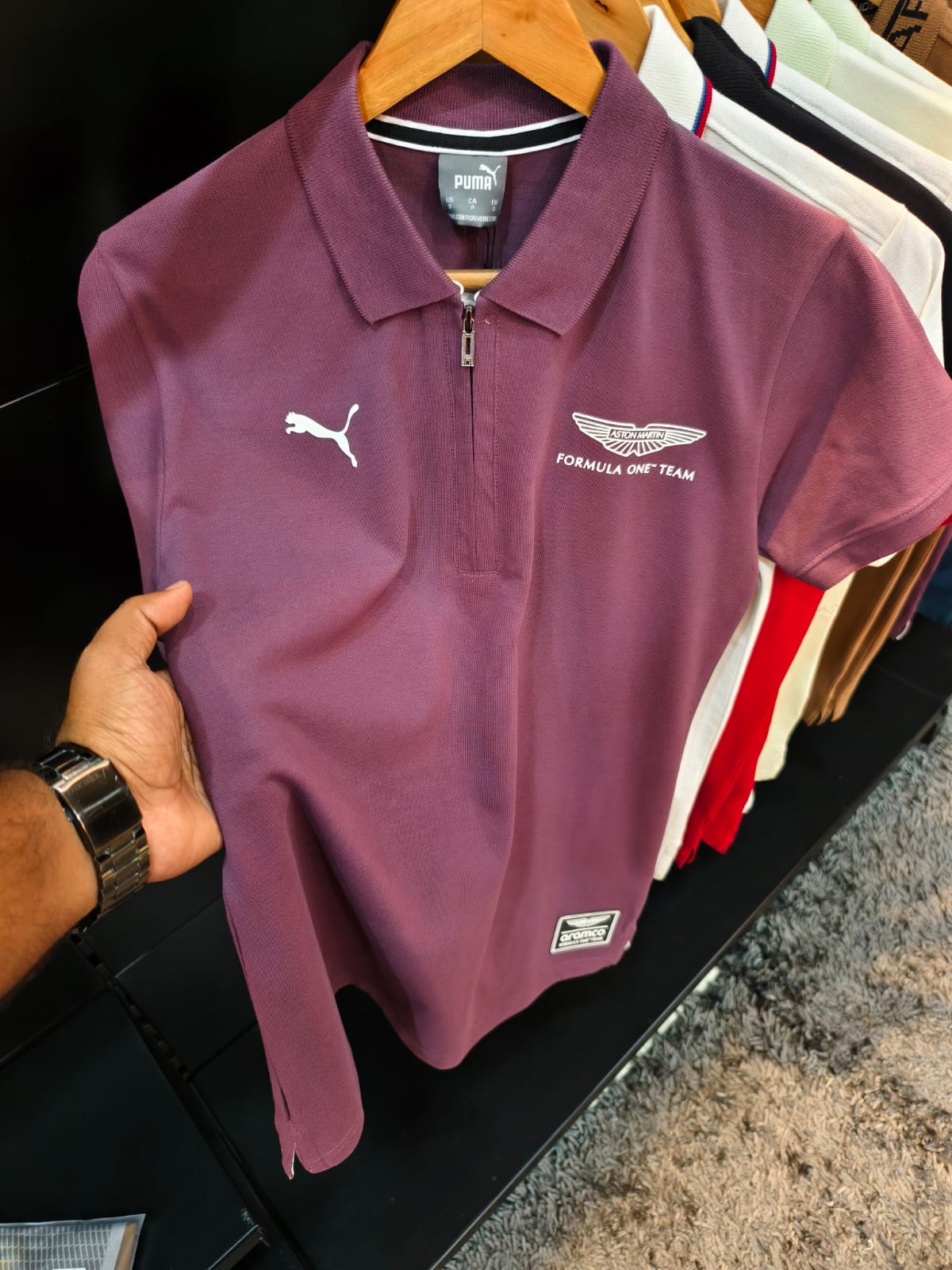 Matty Cotton Polo Zip