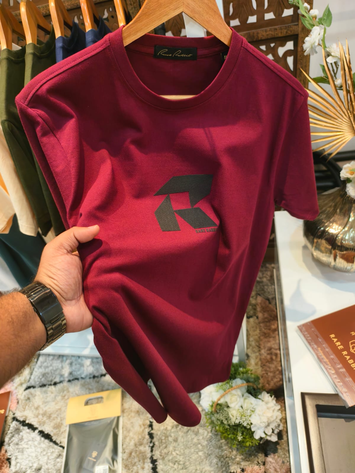 Rare Rabbit Round Neck (Maroon)