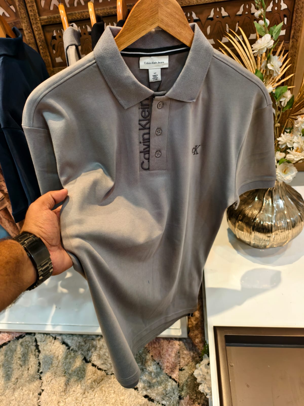 POLO T/S GREY
