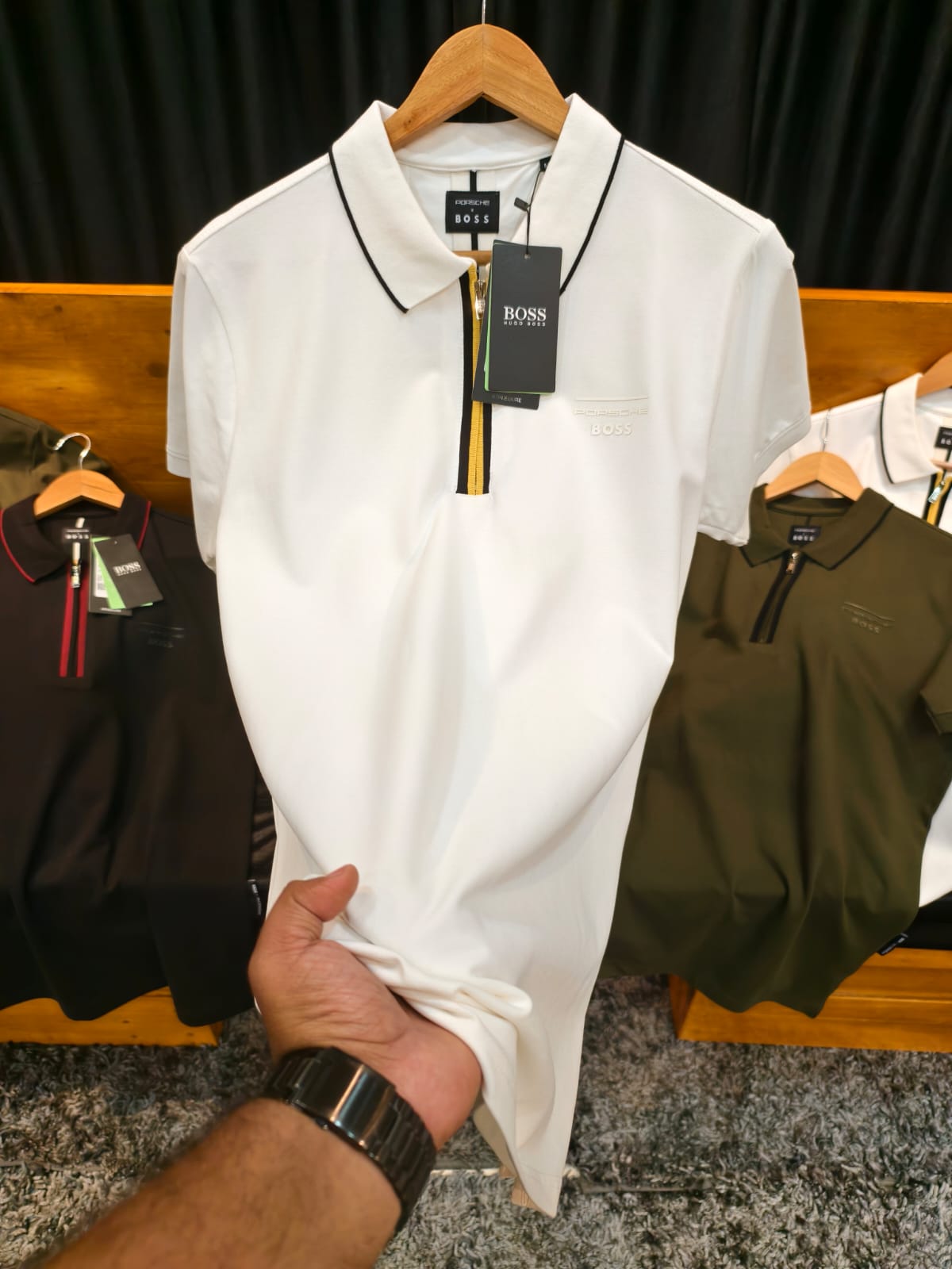 Boss x Porsche Half Zipper Tshirt