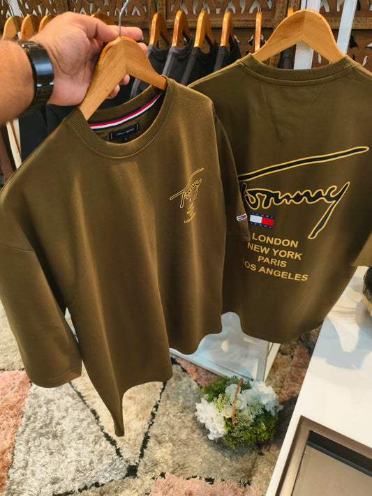 Tommy Round Neck (Kaki)